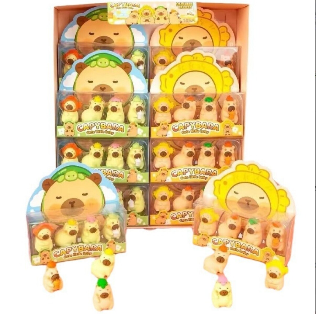 SET DE GOMAS DE BORRAR (CAPIBARA CUTE) 