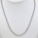Cadena Oro 18 K blanco , Eslabón Rolo Cadena Oro 18 K blanco , Eslabón Rolo