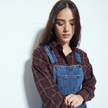 CAMISA ARAGON Bordó