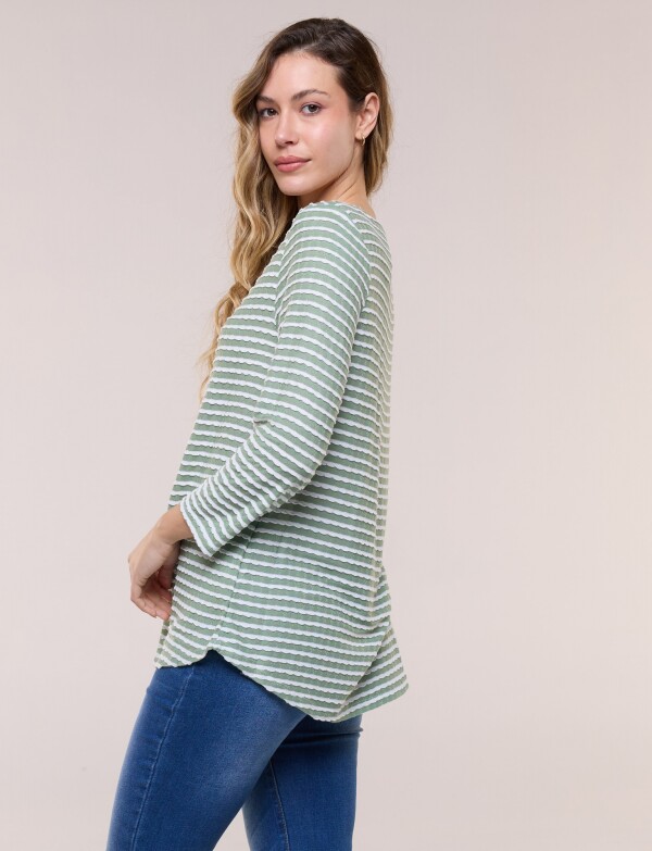 Blusa Marinera Manga 3/4 VERDE