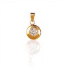 Dije Punto de luz-Oro bajo-Piedra Zirconia-CP8526 conpiedra