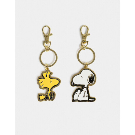 Set De Llaveros ''snoopy'' Combinacion Multicolor