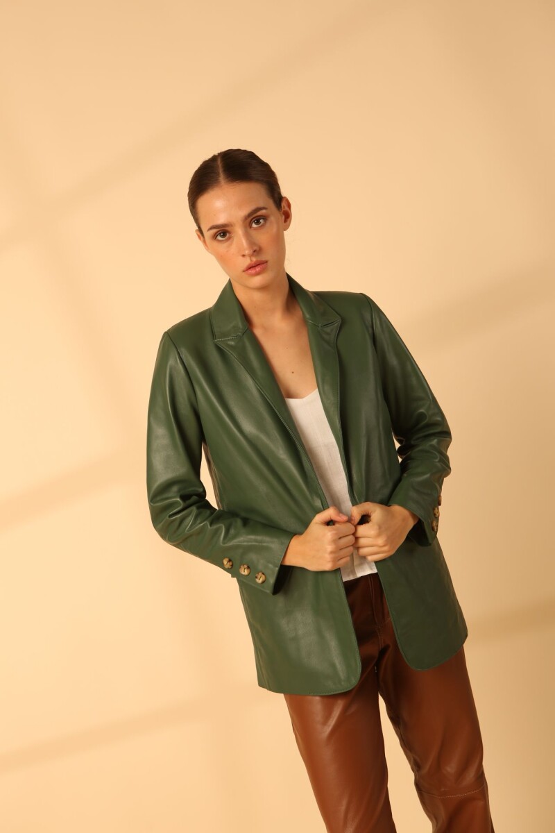 Blazer Cipra Couro Verde