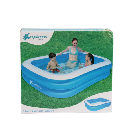 PISCINA INFLABLE DOBLE ALTURA 1.7M X 1,2 X 51CM PISCINA INFLABLE DOBLE ALTURA 1.7M X 1,2 X 51CM