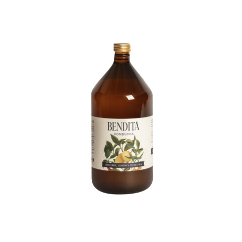 Bendita Kombucha jengibre, limón y cúrcuma 1L Bendita Kombucha Jengibre 1l