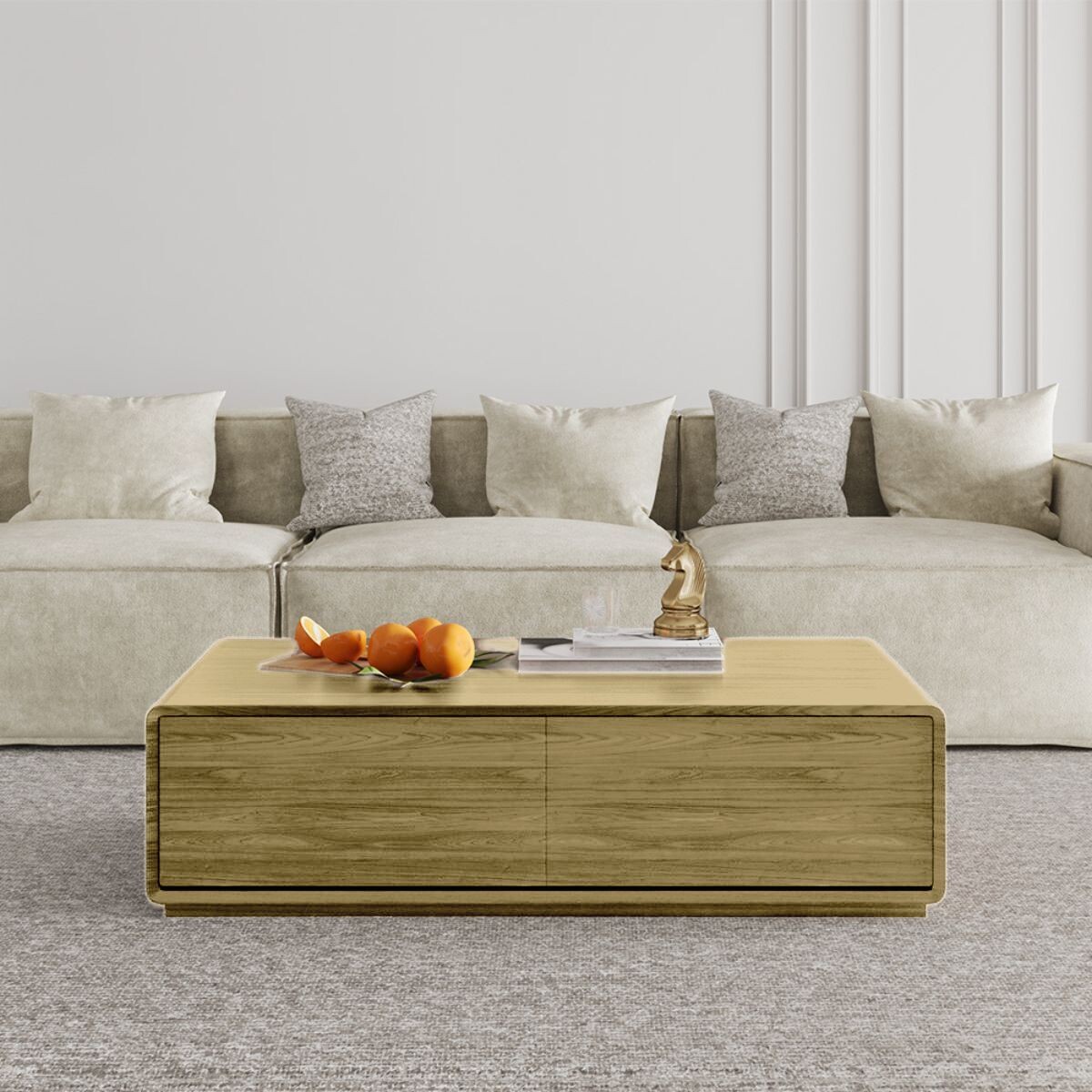 MESA DE CENTRO WINK BEIGE RECTANGULAR 