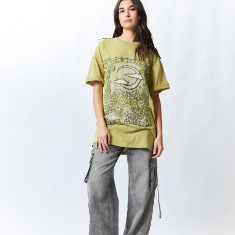 REMERA LUNAR PARADISE Verde Musgo