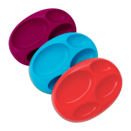 Plato con divisiones fucsia