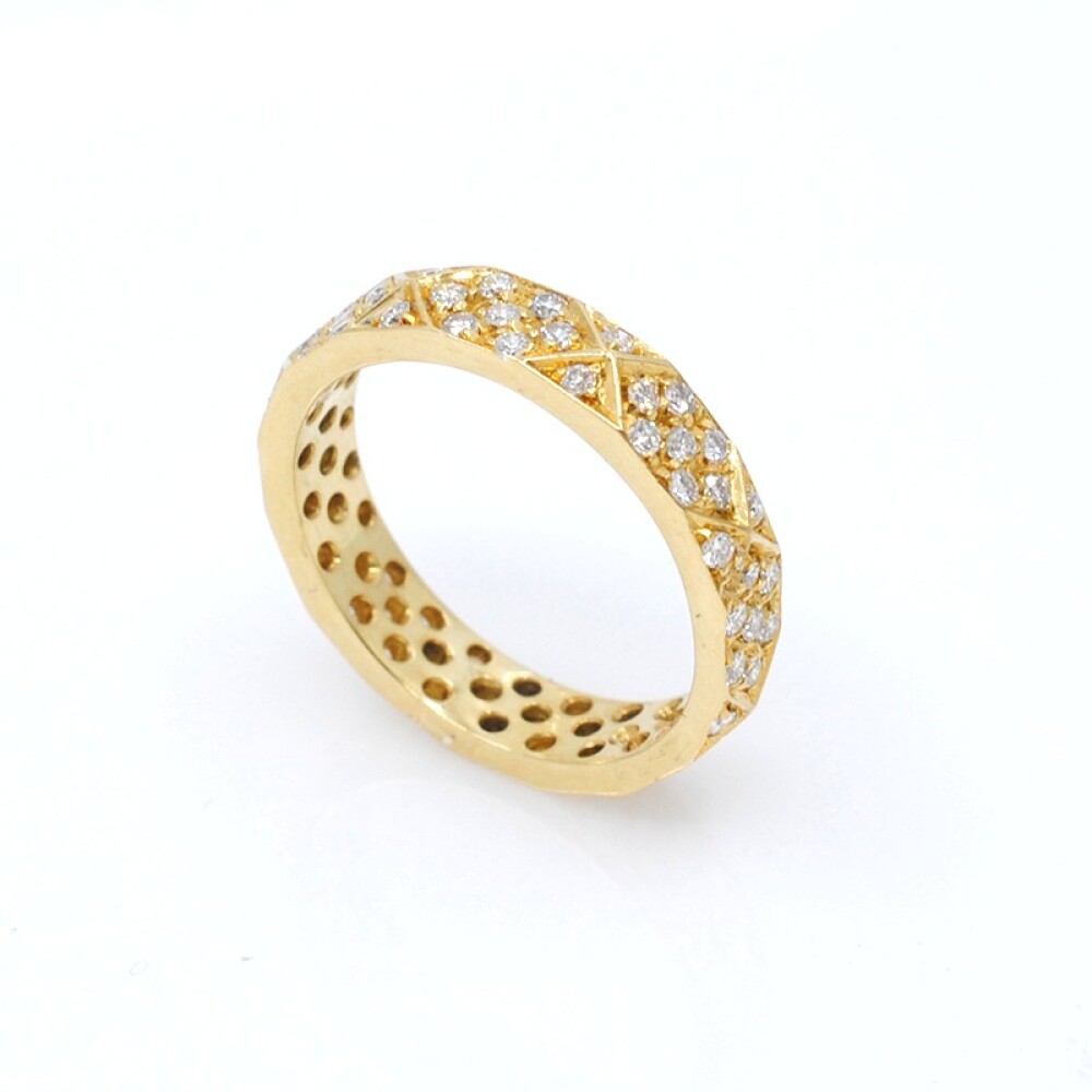 Anillo en oro 18k y brillantes Anillo en oro 18k y brillantes
