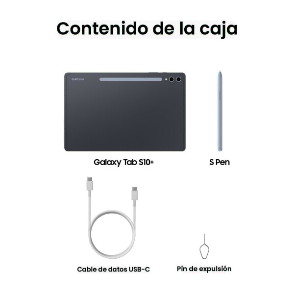 Tablet Samsung Galaxy Tab S10 12,4" 12/256 Gb TABLET SAMSUNG S10 PLUS 12/256 PLATA KEY