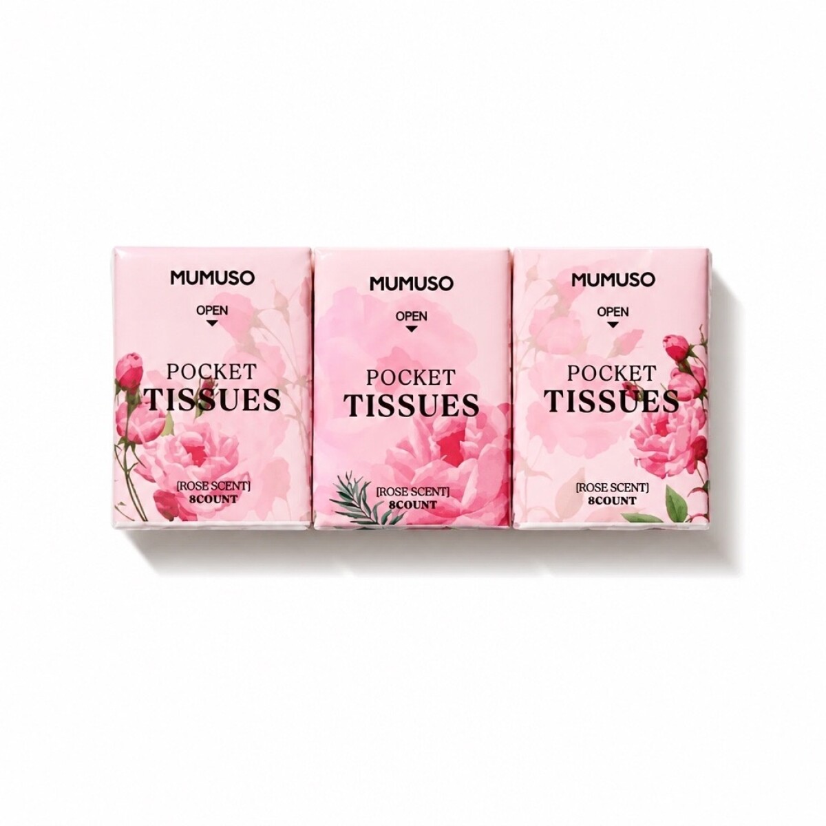 PAÑUELOS DE BOLSILLO CON AROMA A ROSA 