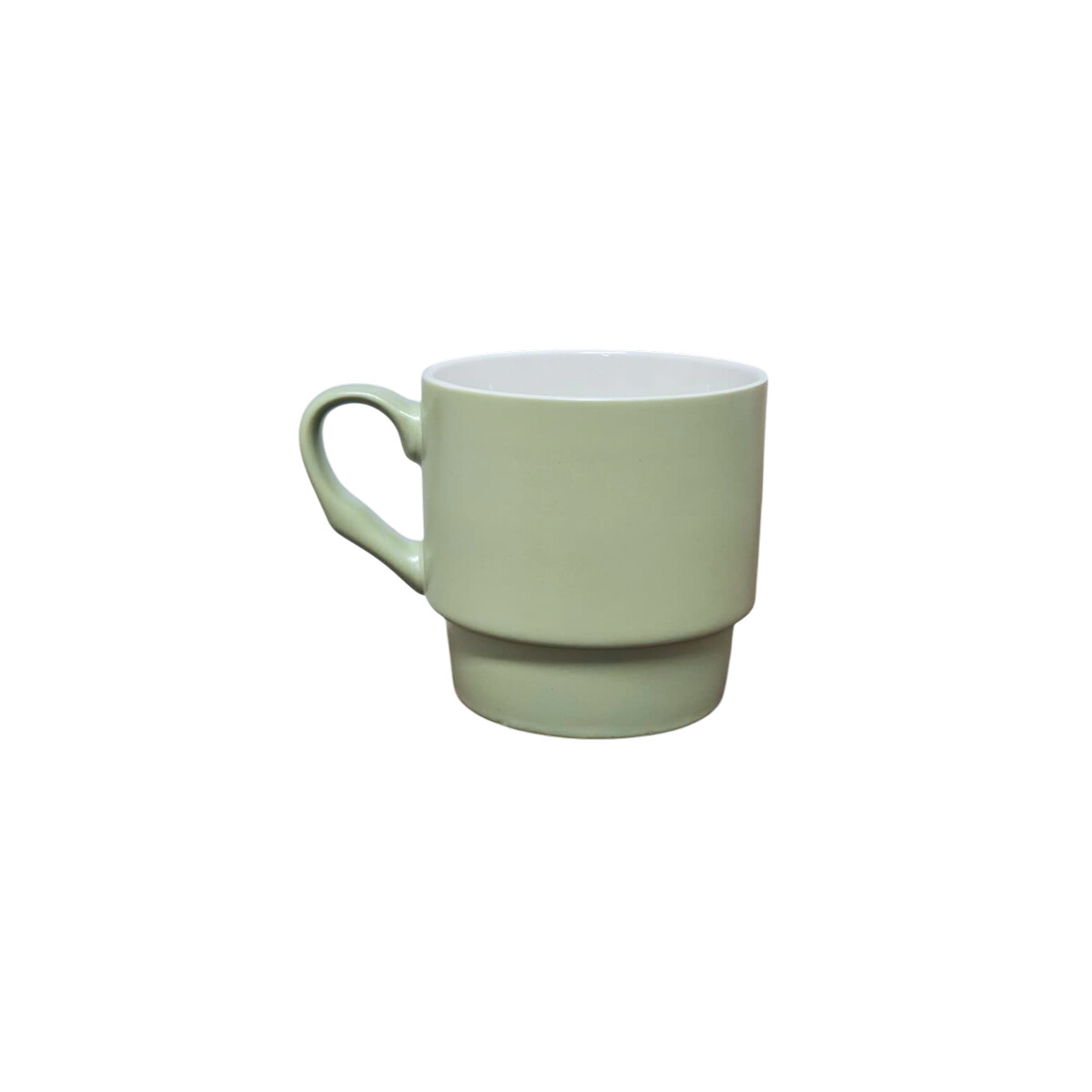 Taza Cerámica Pastel con Base Ancha – 350ml - Verde 