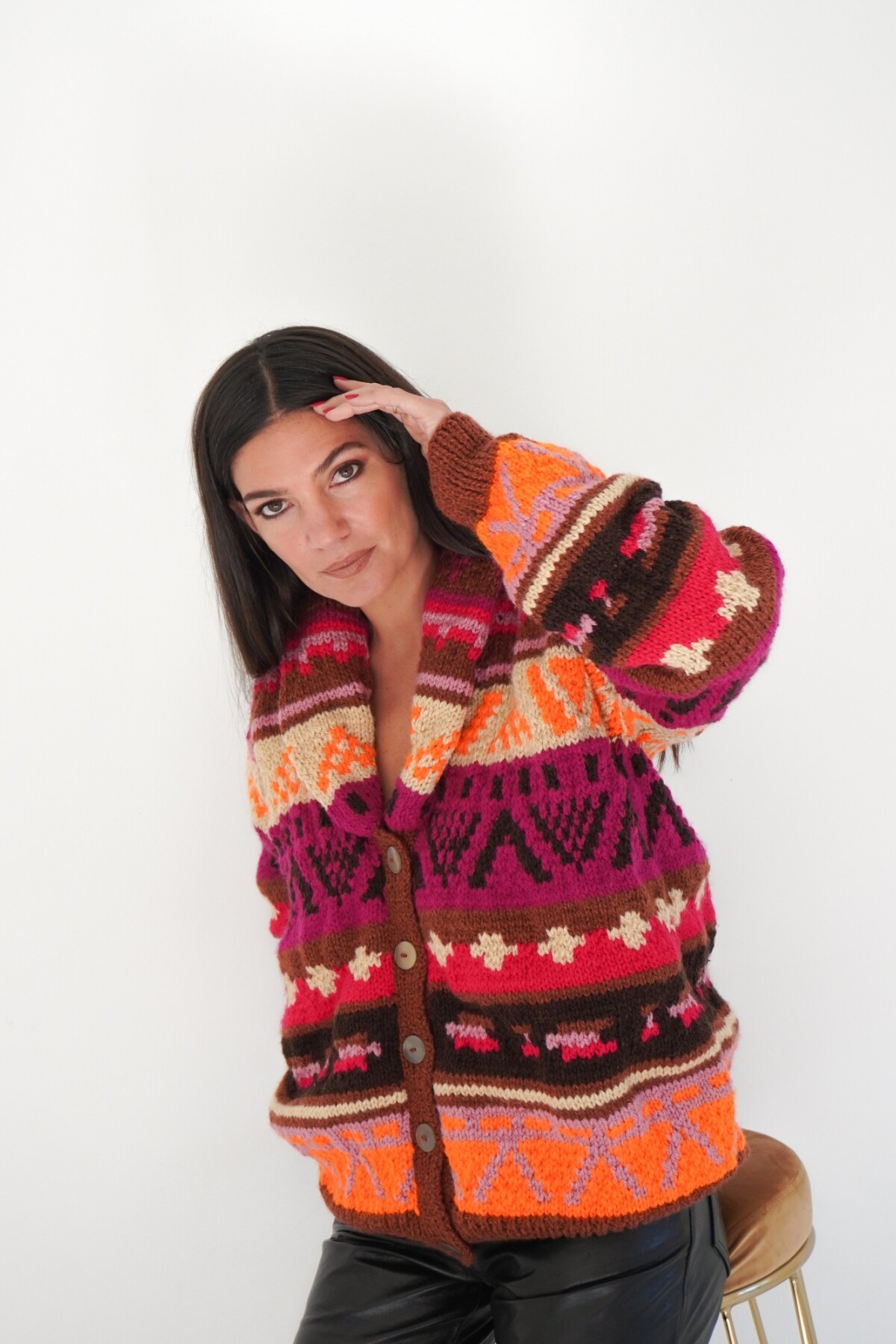 Saco Rosly Lana Fucsia