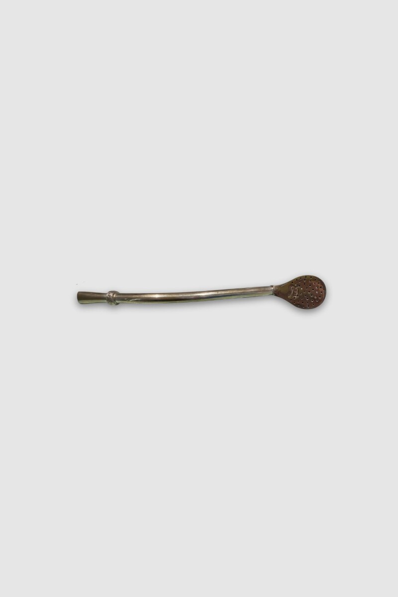 Bombilla de plata lisa 