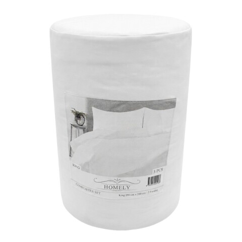 JGO EDREDON BCO KING 290X240CM 3PZ Unica