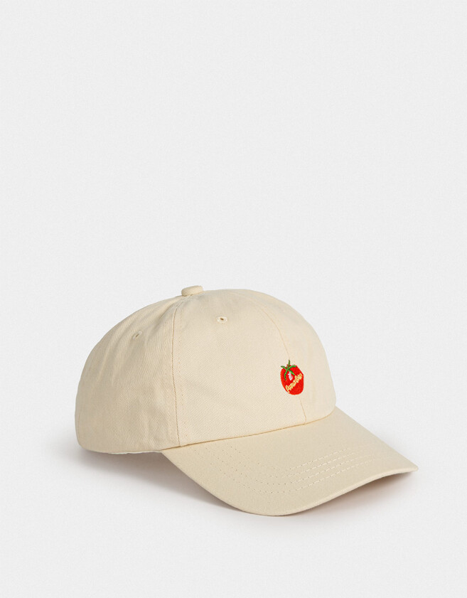 Caps Gorra Canvas Bordada - Blanco Crudo