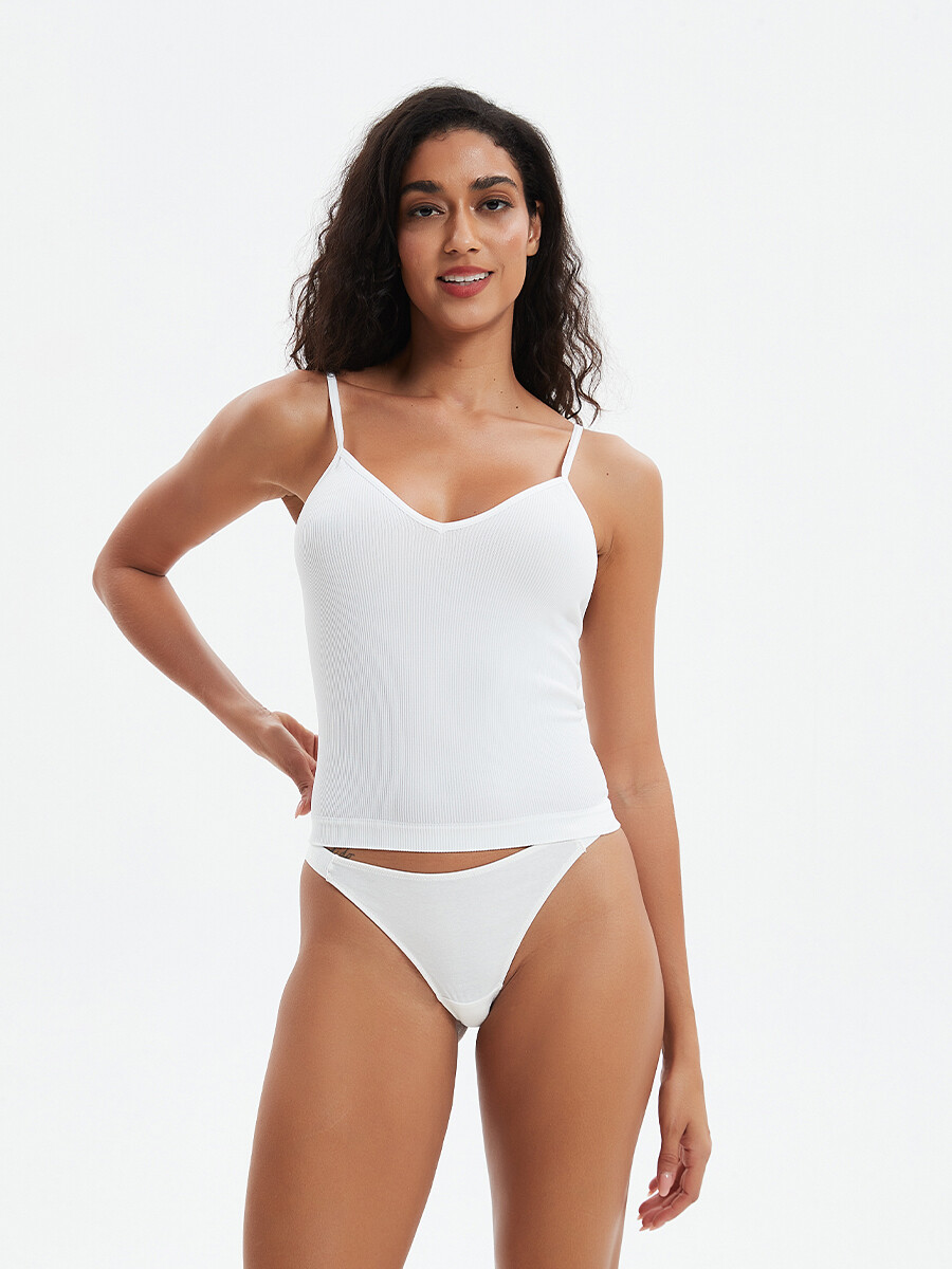 MUSCULOSA SIN COSTURAS - BLANCO 