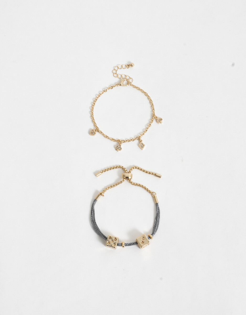 Set De Pulseras Multidijes Lucky 