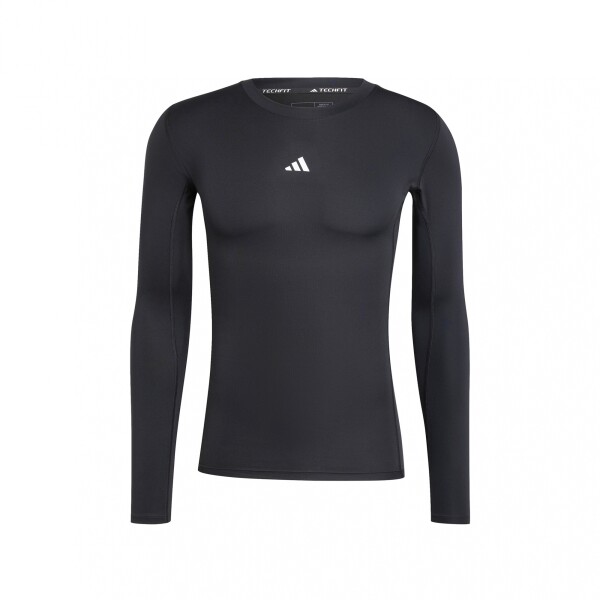 Remera Manga Larga adidas Techfit Compresion Black
