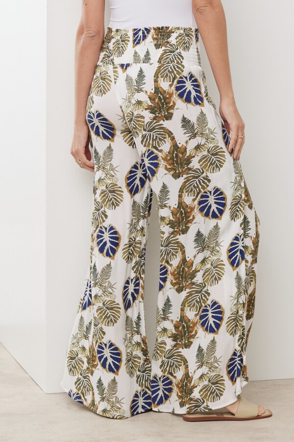 Pantalon Palm BLANCO/MULTI