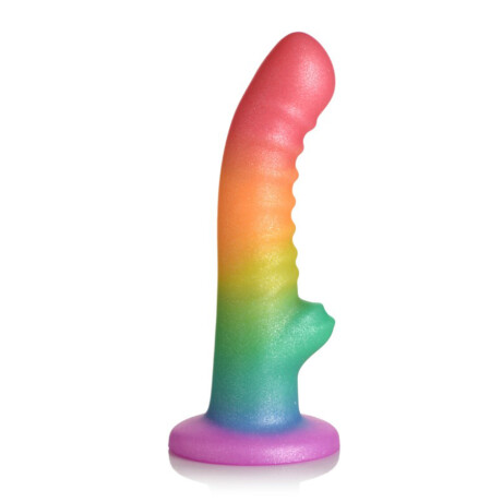 Dildo Silicona con Ventosa Simply Sweet Ribbed Rainbow Dildo Silicona con Ventosa Simply Sweet Ribbed Rainbow