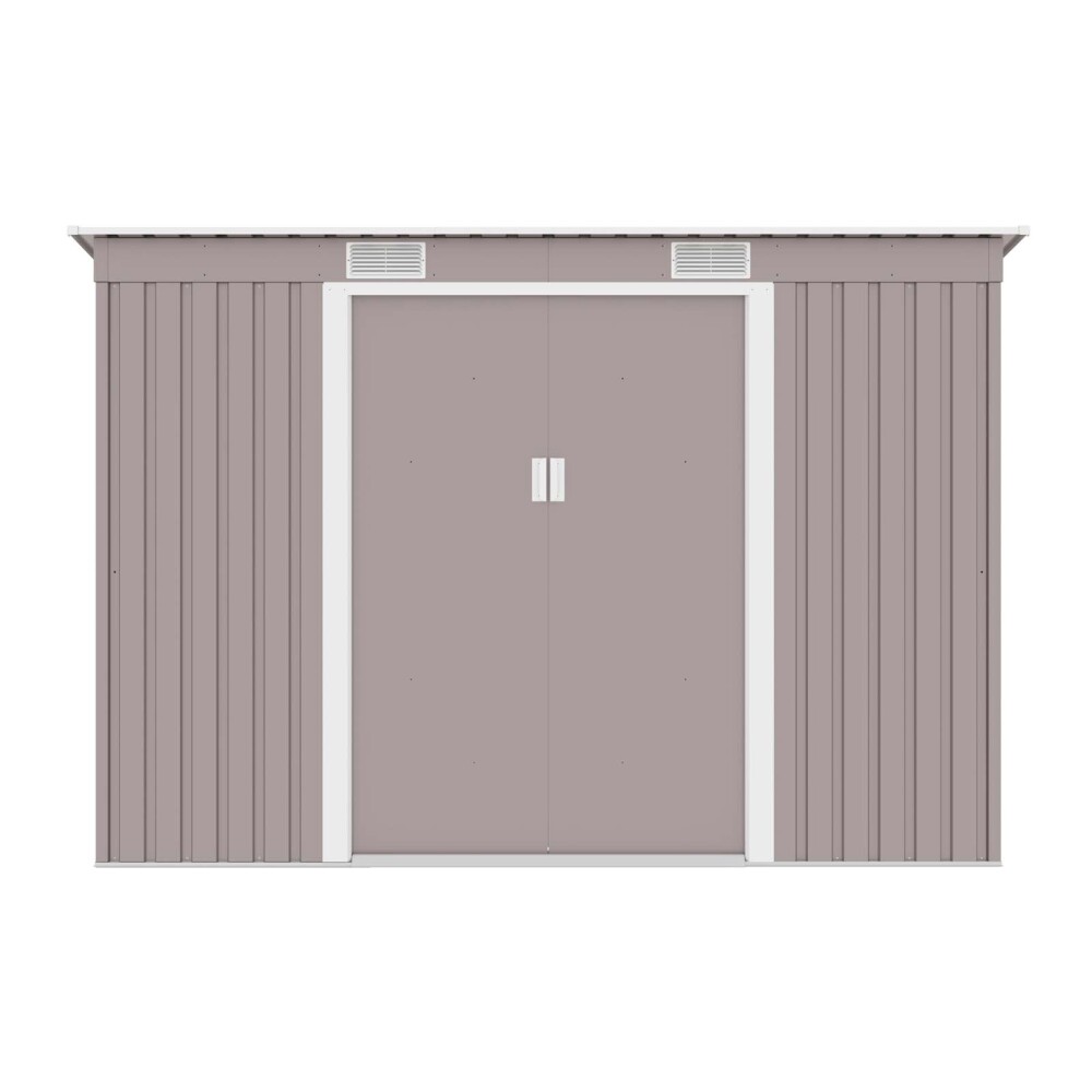 CASITA DE JARDIN ACERO GRIS S2001