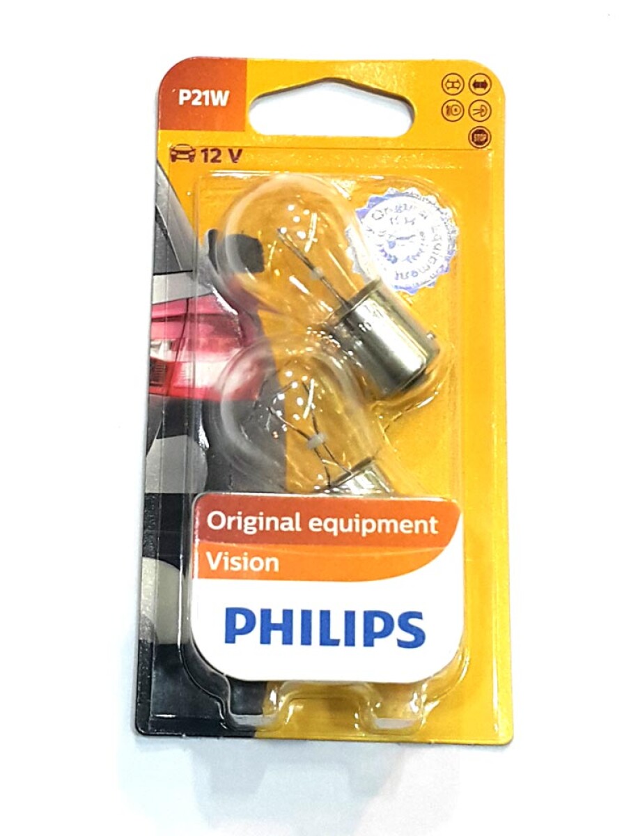 LAMPARA - BAYONETA 12V 21W PACK X2 (1057-00381) PHILIPS 