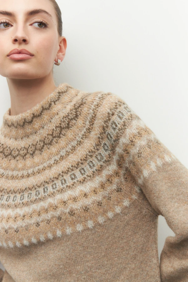 POLERA SUR Beige Melange