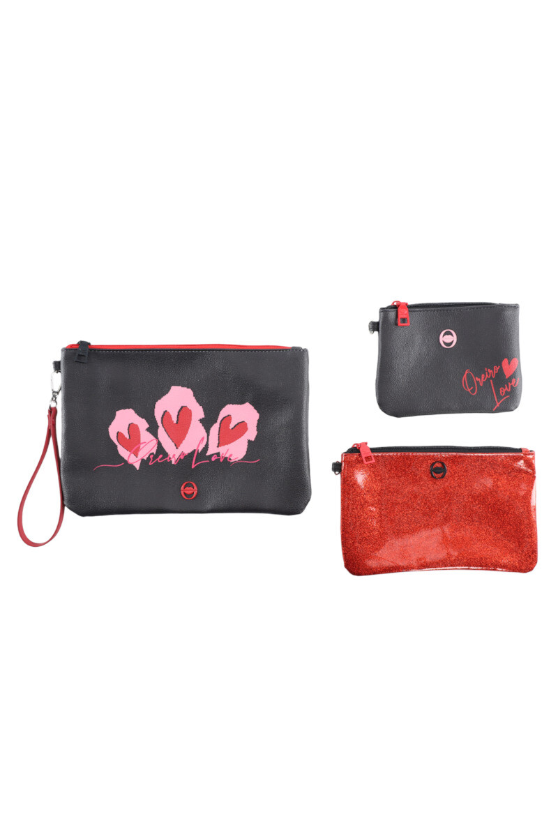 Set/3 Necessaire Oreiro Negro