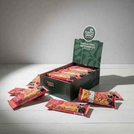 Barras De Cereal 35gr PUNTO SANO Caja x16 Sabor Almendras y Maní Barras De Cereal 35gr PUNTO SANO Caja x16 Sabor Almendras y Maní