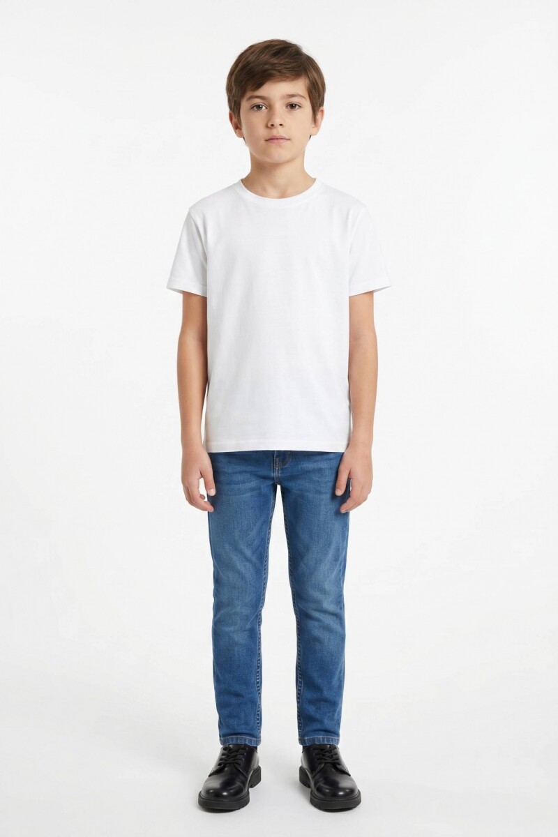 Remera cuello redondo ICONIC 150 BLANCO