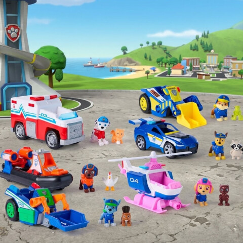 Set Vehículo con Perro y Animal Paw Patrol Diseños Surtidos U