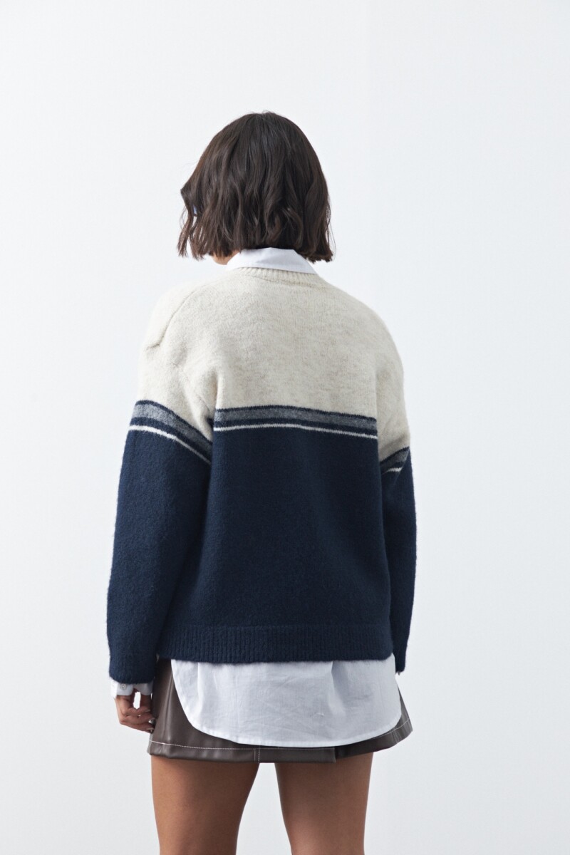 CARDIGAN RABBIT Azul Marino