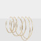 Aros Argollas Set De metal Set De Argollas De Metal - Dorado