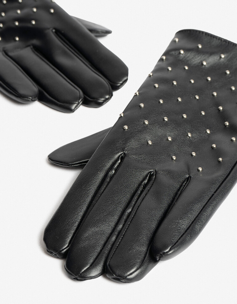 Guantes Varios Guantes Con Tachas - Negro