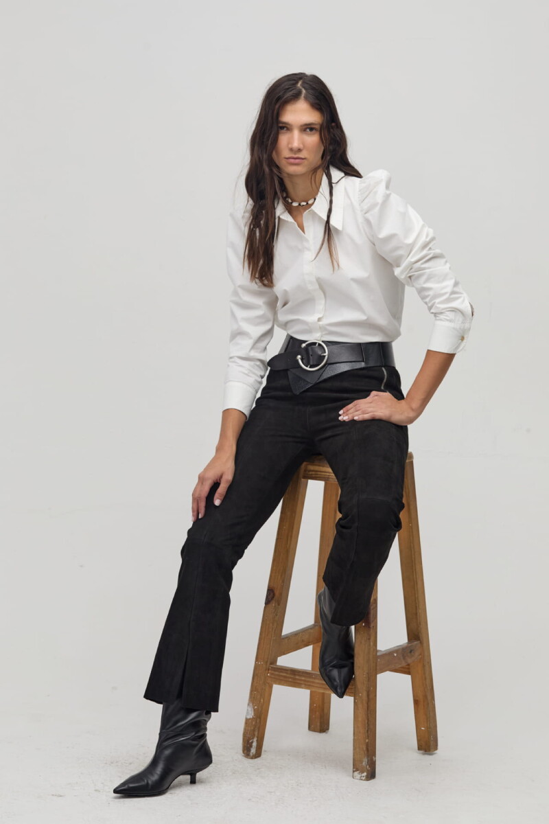 Pantalón Tori en Gamuza Negro