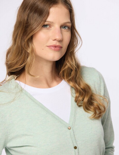CARDIGAN LISO Verde