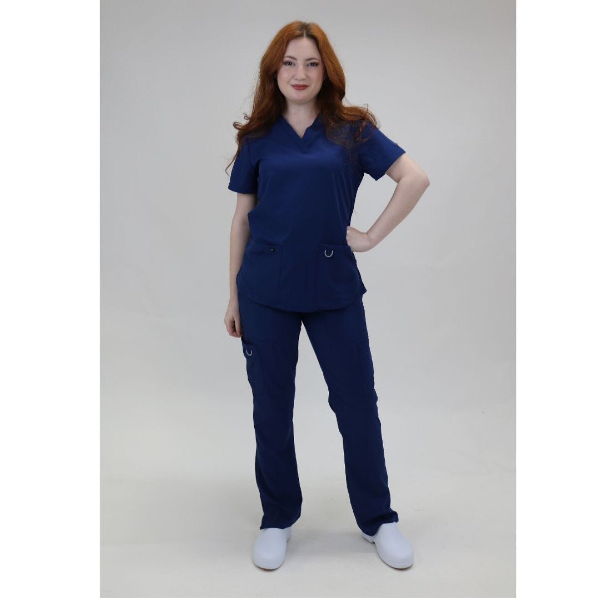 Set Médico Elastizado Dama 2 Piezas - Azul marino 