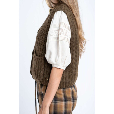 Chaleco Tejido Oliva