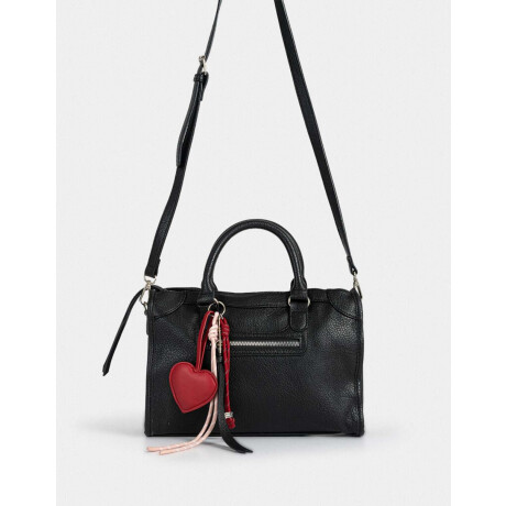 Cartera City Con Charm Negro