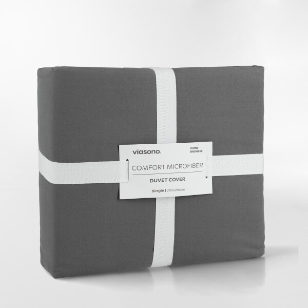 FUNDA DE DUVET MICROFIBER GRIS - 1 PLAZA