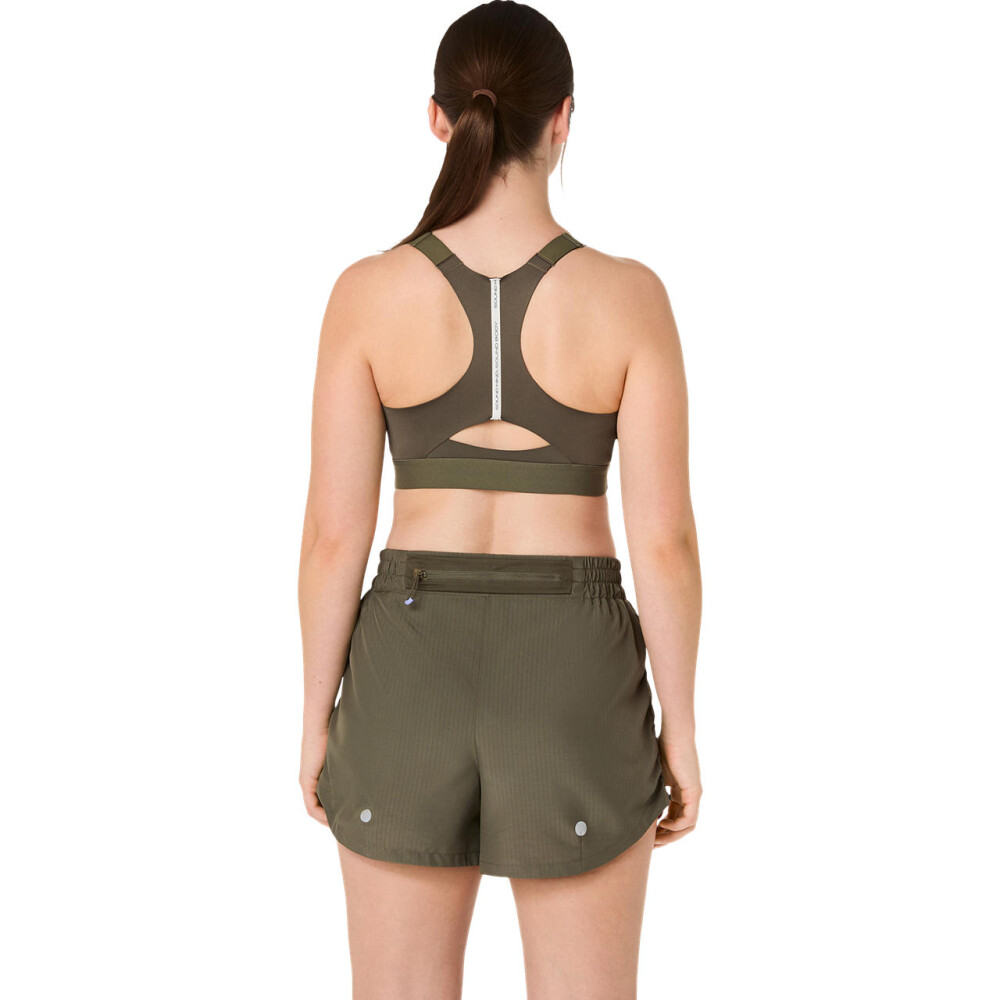 Bra Running Road Combination Zip Bra Mujer Dark Olive