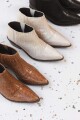 Botín Sabina Crocco Beige