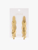 Pendientes Largos Con Formas Ovaladas dorado