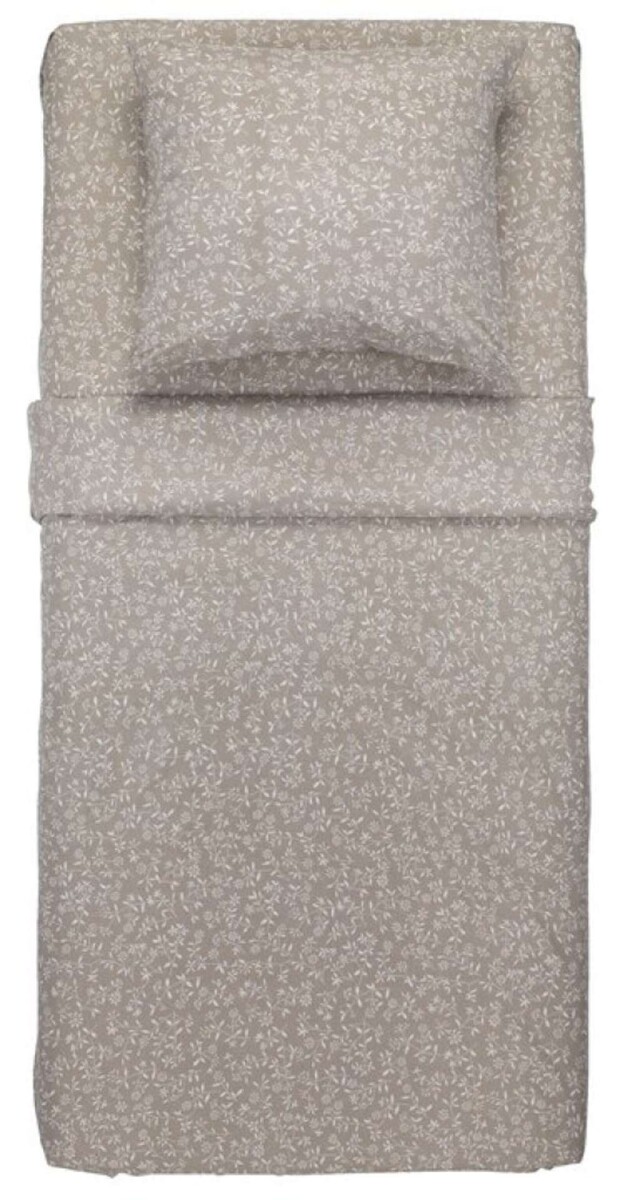 Juego De Sabanas Microfibra Bella 160X240 - Gris 
