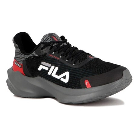 Championes Fila Running Action para Hombre Negro/Rojo 44