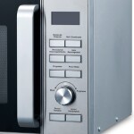 MICROONDAS 25 LTS. DIGITAL - GRILL - SILVER 900W – 6 NIVELES - FRENTE INOX. negro