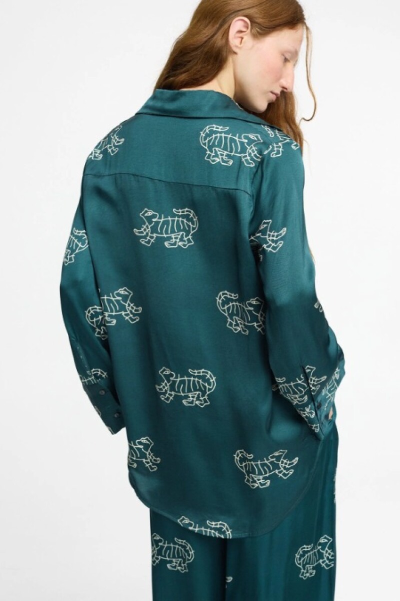 MARTI SHIRT Verde Petroleo