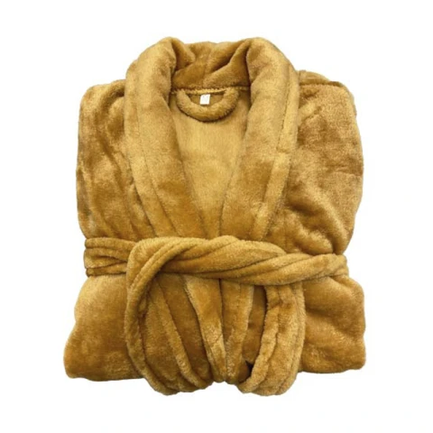 Bata de Cama Microfibra Home Class Talle P al XG CAMEL
