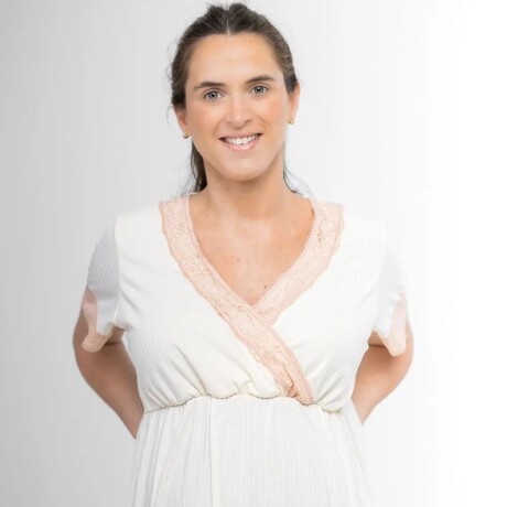 Camisón Maternal Justina Natural